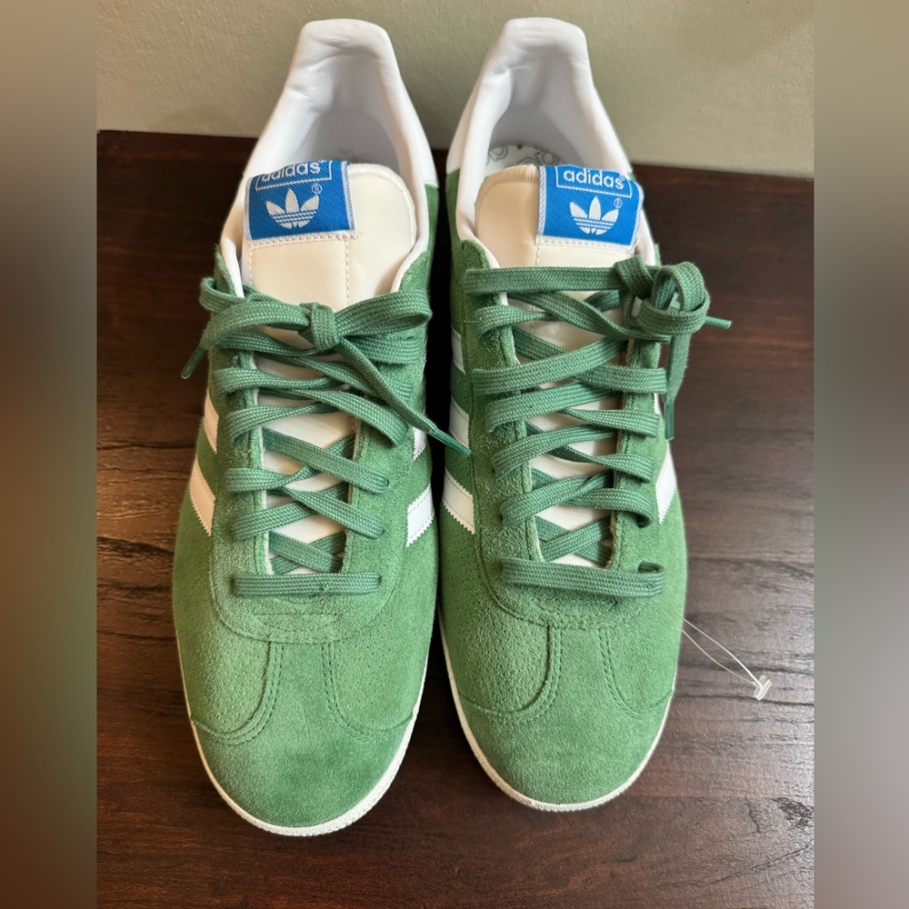 Adidas Gazelle Suede Green/White – Men’s Size 12 – NEW - Picture 11 of 11